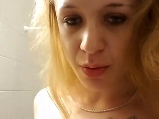 Blonde in The Bathroom