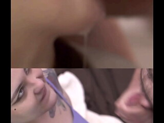 SH Blowjob, super close-up, cum in mouth