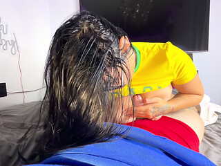 My Sister-in-law Moaned Very Tasty as She Sucked Me and My Milk!