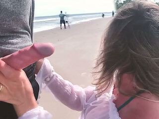 A stranger milf asks for anal sex in front of everyone