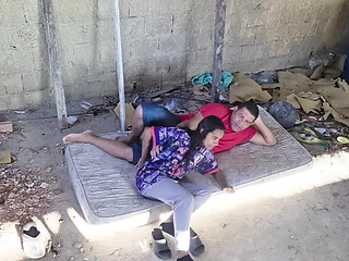 with stepdad