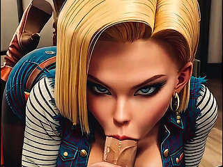 NEON DREAMS  - TRAINING WITH ANDROID 18