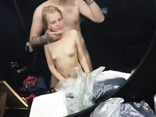 18 Yo Teen First Time Fuck in a Mall Little Skiny Student