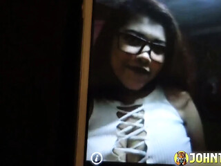 Johntronx - Redhead Asian Babe Wearing Glasses Creampied in Her Hairy Pussy