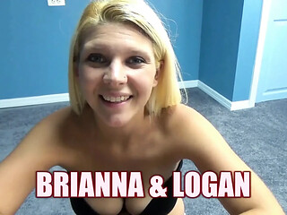 Horny Brianna Stars shows off her big tits as she gives a hot and sloppy