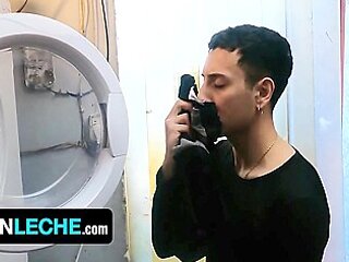 Two Twinks Sniff Underwear In The Laundry Room And Fuck Each Others Brains Out