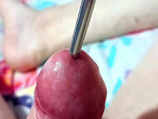 Love sounding my cock