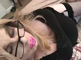 CD Krissy Sweets in heels and fishnets