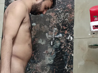 Indian Rajasthani desi man enjoy shower and masterbation show with neighbour police officer uncle daddy pakistani daddy teacher