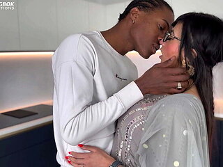 Bhabi Aaliyah Yasin Gives Wet Blowjob to BBC - Busty Desi Moans for Cum