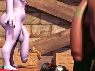 Cum-covered Yordle with a big cock