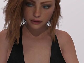 New Neighborhood - V0.4 - Violet Wore Lingerie and Did Sexy Poses