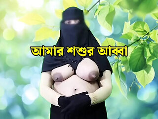 Indian hot sexy wife having romance with father-in-law at night