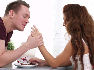 Tasting her succulent pussy instead