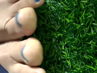 Dirty Feet in Grass
