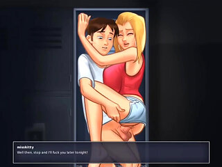 HORNY GIRLFRIEND GET FUCKED IN THE LOCKER - SUMMERTIME SAGA