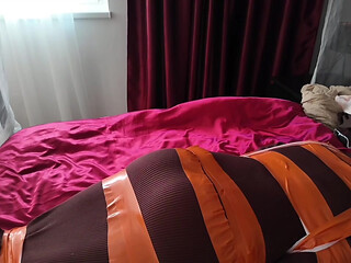 Tape Bondage, Pantyhose Layering, Whipping - Part 1