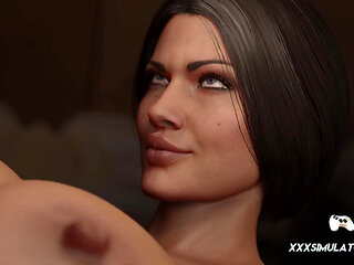 Wonder Woman Moans Grow Louder With Every Thrust From That Big FUTA Cat Woman in 3D Passion