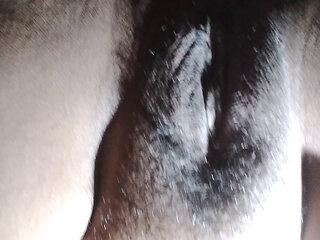 My maid showing her pussy