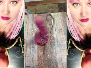 Tied up Cock and Balls JOI with Ball Punching