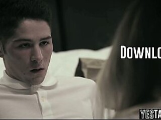 Busty teen with big ass gets a hard fuck from her stepbro