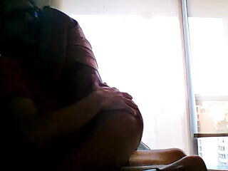 Young brunette Wild Hope riding on a follower's penis