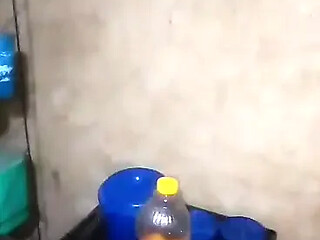 Amateur with big boobs lactates after African session