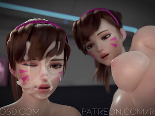 3D Futa Cumshot Compilation
