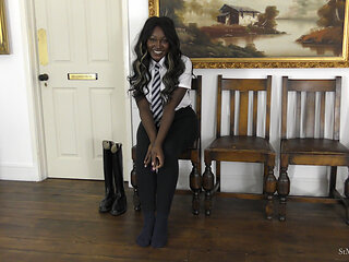 Nairobi; Jerk off to Her Jodhpur & Bare Ass Tease