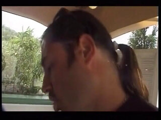 Blonde Babe Double Penetrated in Car