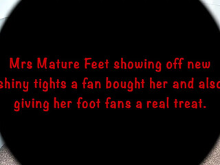 Naughty Mrs  Mature gets a surprise foot massage