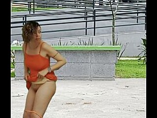 Ghostly babes give sloppy handjobs in the park
