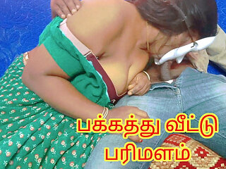 Tamil Neighbour MILF Gave Lustful Blow and Tit Job Finally I Jerk off My All Load Over Her Nude Body