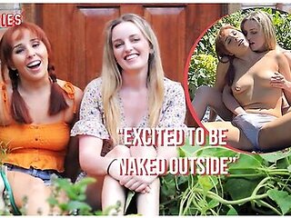 Sexy Babes Have Lesbian Sex Outside