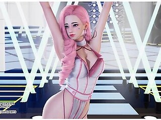 [mmd] U Go Girl Seraphine Sexy Kpop Dance League Of Legends Uncensored Hentai 4k 60fps