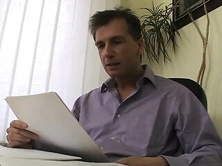 Young secretary gets used by her dirty older boss