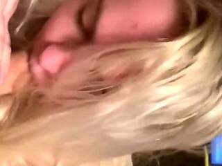 Amateur GF sucks cock and shows big tits