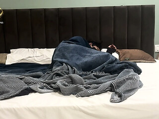 Indian Desi Wife gets a sloppy blowjob from her husband and brother in
