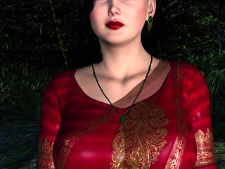 Desi Indian Savita Bhabhi's Outdoor Sex Adventure with Her College Friend