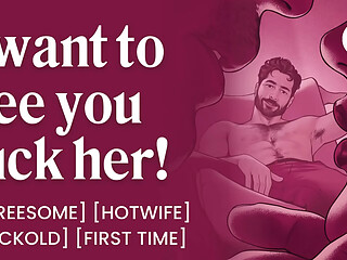 ASMR Audio Porn: First Time Hotwife Sharing with an Athletic Stranger &ndash_ MFM Threesome &amp_ Cuckold &ndash_ Erotic Audio Roleplay for Women