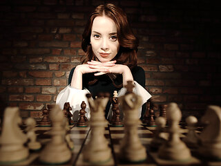Lottie Magne VR Porn: Checkmate, Bitch! - DarkRoomVR