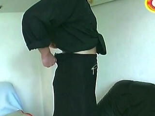 Blonde Inserts Thick Cucumber Then Rides Hard Cock