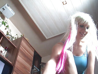 Milf fuck her pussy while she shoots in my cunt 3-1