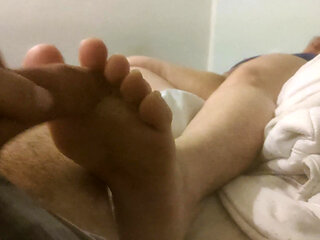 Friend Allowed Me to Fuck Her Feet While She's Playing