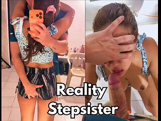 Hot Hugs and Kisses From My 18 Year Old Stepsister Made My Cok Hard as I Touched Her Big Ass and Had Sex with Her