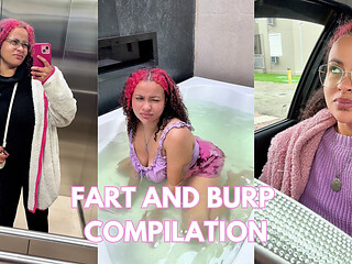 Weekly Fart Burp Compilation Outdoors Pole Dance Latex Ass Fart Jars