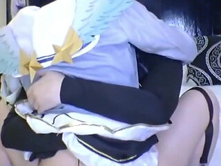 Squirting Angel Cosplay Ppv, Slim Eager Newcomer in Bold Pose Ends with Intense Creampie Climax Scene Angle1