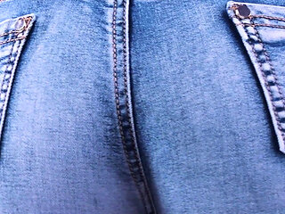 36-my Denim Shorts on My Round Butt Will Drive You Crazy! *4k 60fps
