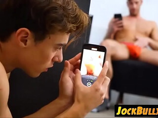 Spying on a Hunk in the Locker room