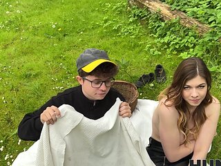 George Uhl fucked his wifes girl Maya outdoors in pov style